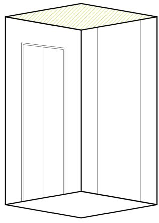 Ceiling Designs - elevator cabin option by Sigma Elevators