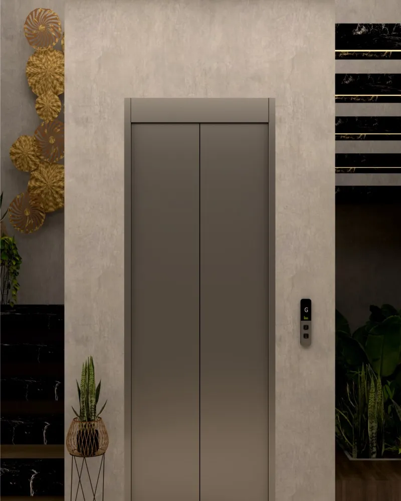 Automatic lift door SEL-AD-C2P by Sigma Elevators