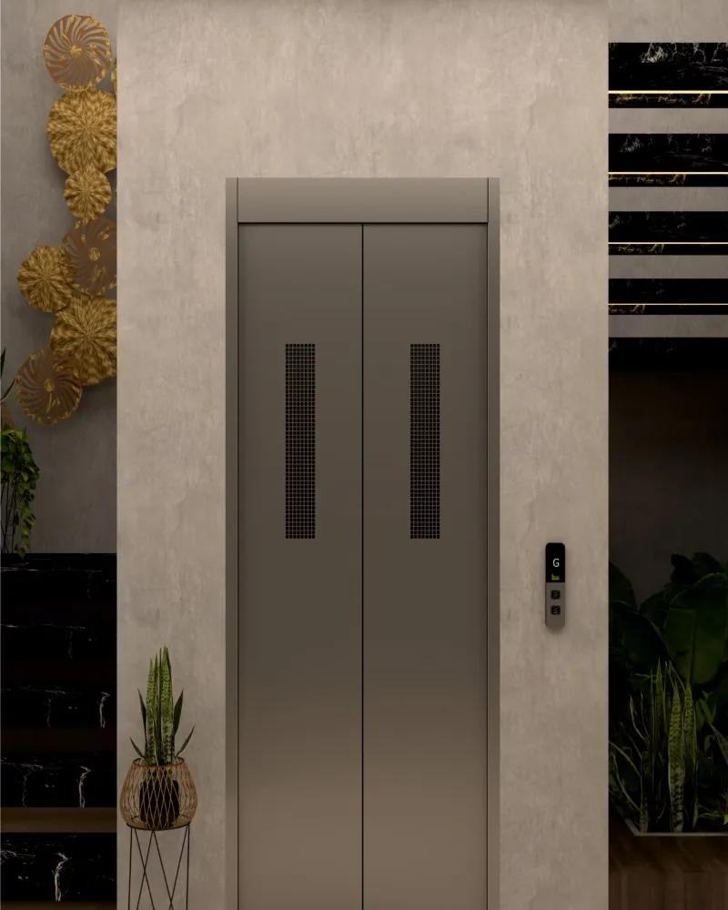 Automatic lift door SEL-AD-CSV by Sigma Elevators