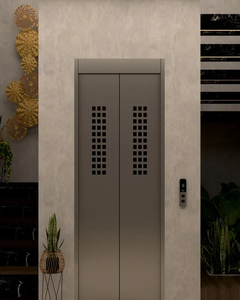 Automatic lift door SEL-AD-BGV by Sigma Elevators