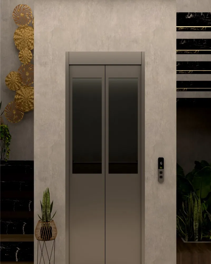 Automatic lift door SEL-AD-HGV by Sigma Elevators