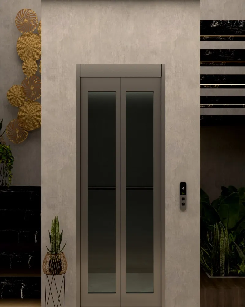 Automatic lift door SEL-AD-FGV by Sigma Elevators