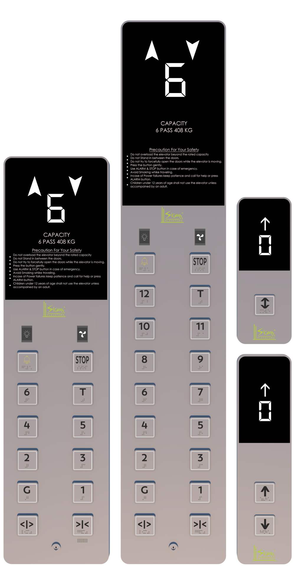 Trending elevator operating panel SEL-OP-T-103 (COP and LOP) by Sigma Elevators