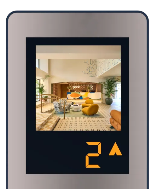 Graphics LCD Display for elevators by Sigma Elevators