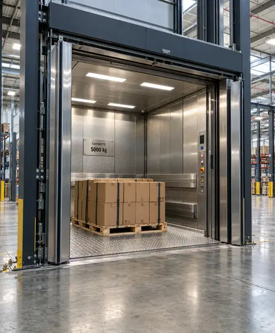Freight goods elevator by Sigma Elevators