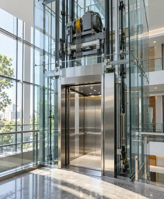 Machine roomless elevator by Sigma Elevators