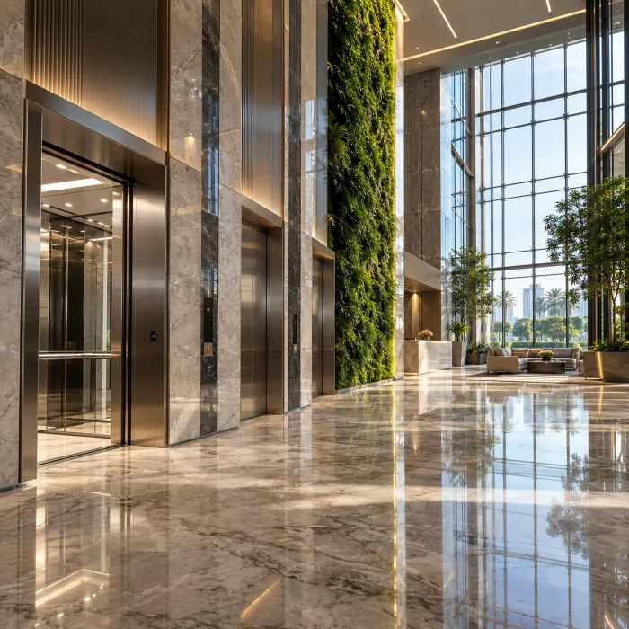 Commercial elevator installation by Sigma Elevators