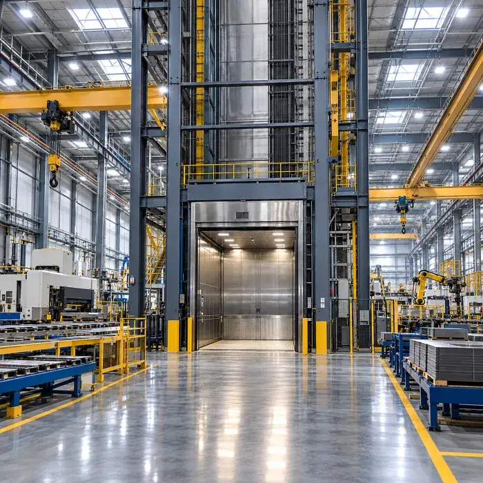Industries elevator installation by Sigma Elevators